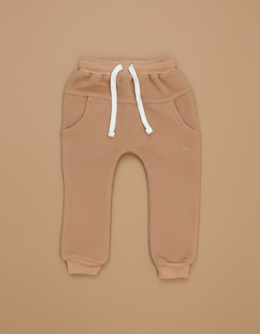 Umber Waffle Knit Joggers