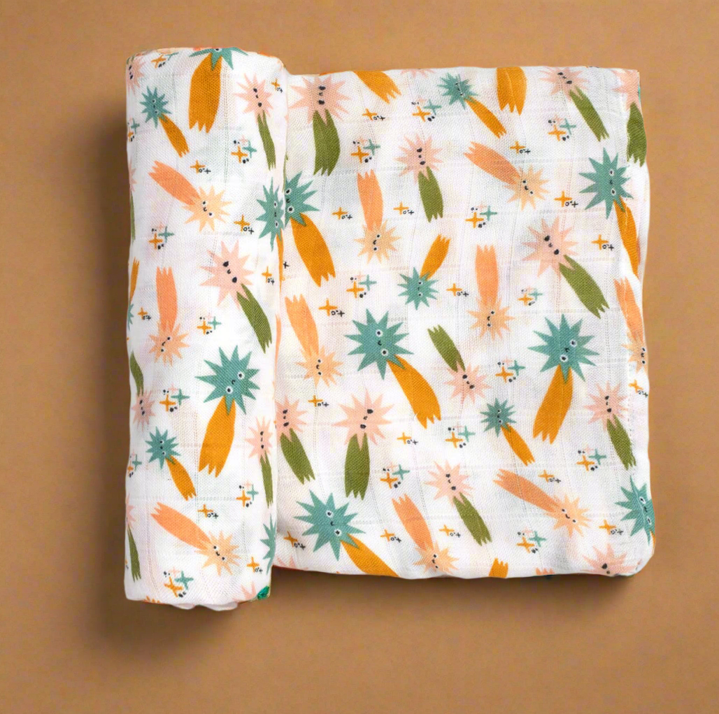 Space Explorer bamboo swaddle