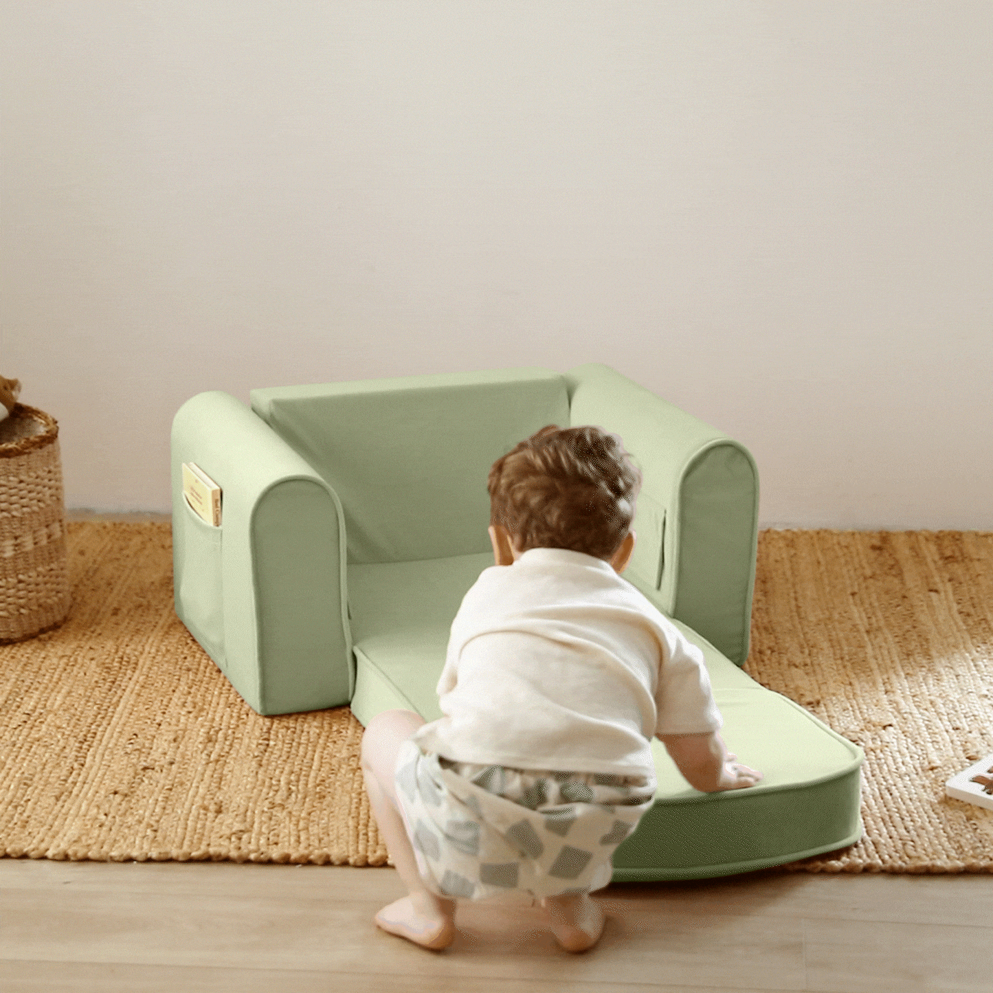 Tiny Land® GentleSnug Kid Chair - Sage