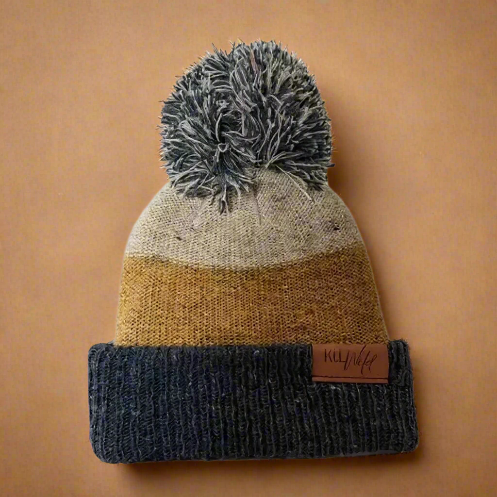 Puff knit beanie