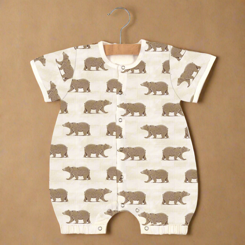 Goodnight Bear Bamboo Mini Romper