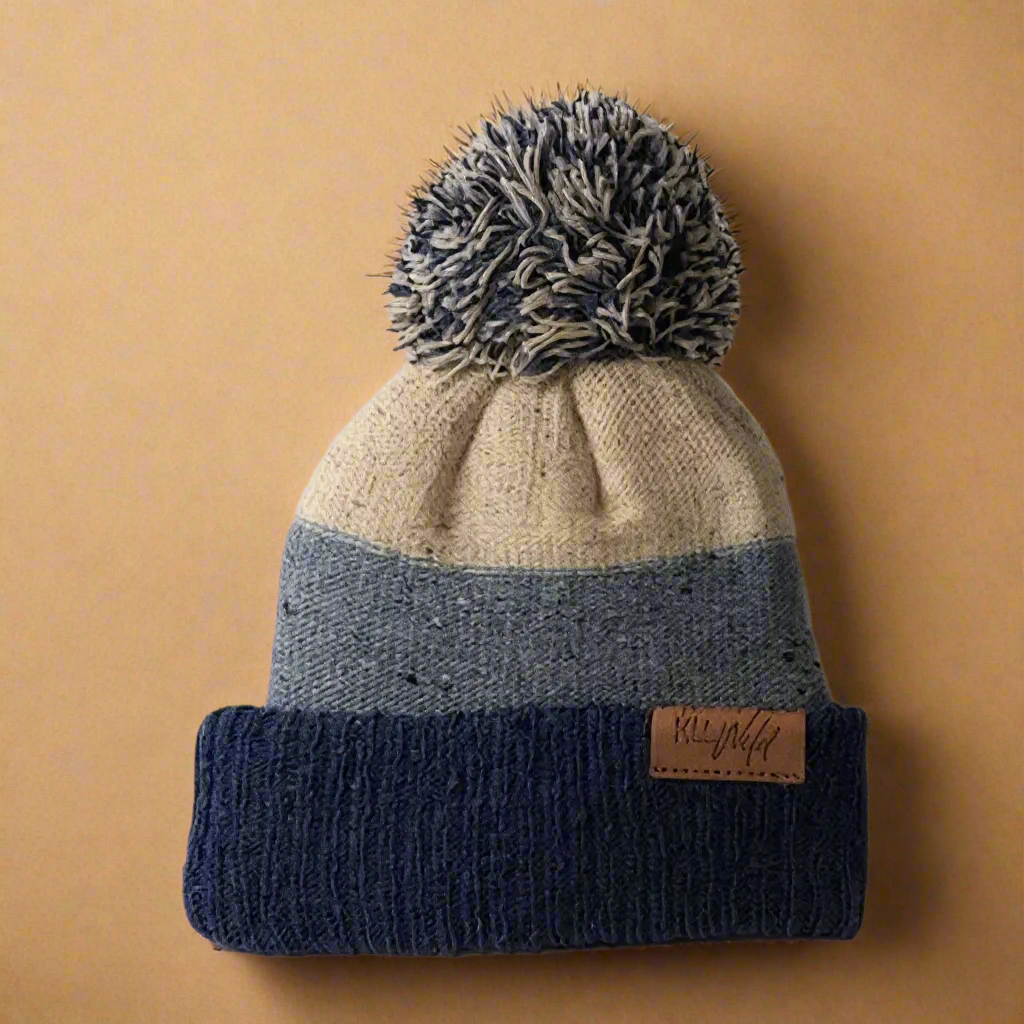 Puff knit beanie