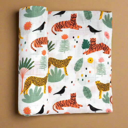 In The Jungle bamboo swaddle