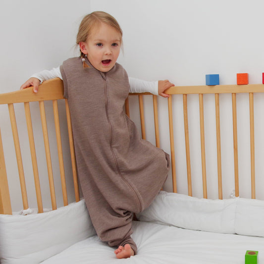 2 Layer Merino Wool Sleep Sack - Mele Beige