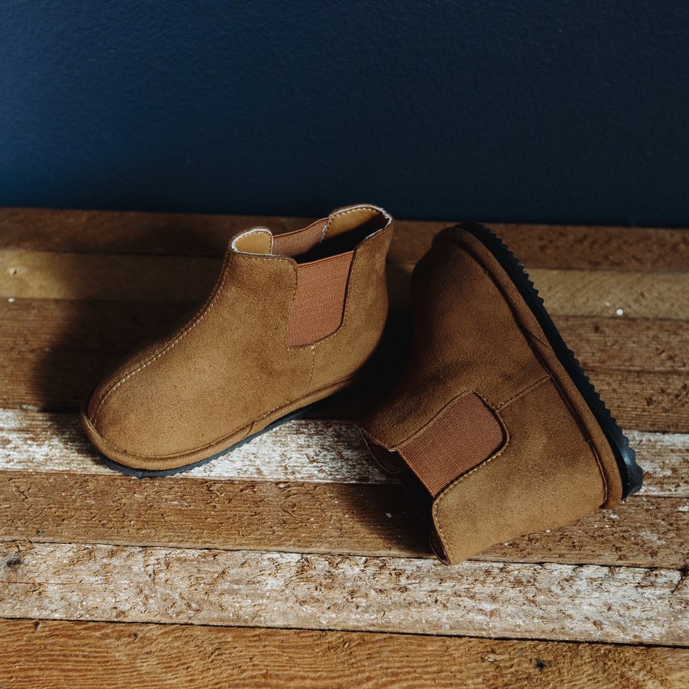 Kids Brown Chelsea Boots – Non-Slip & Easy Wear