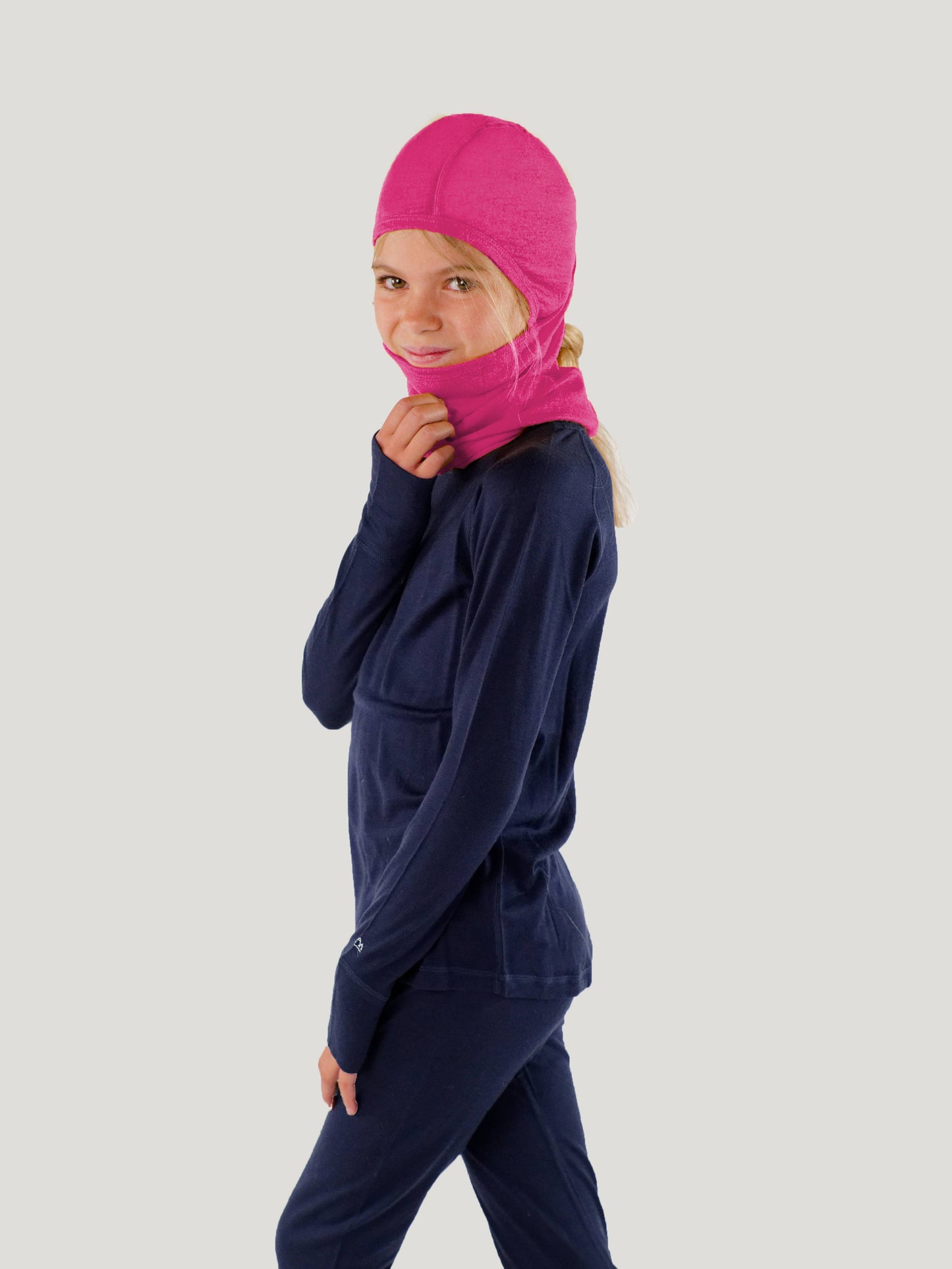 Merino Balaclava with Ponytail Hole – All Ages