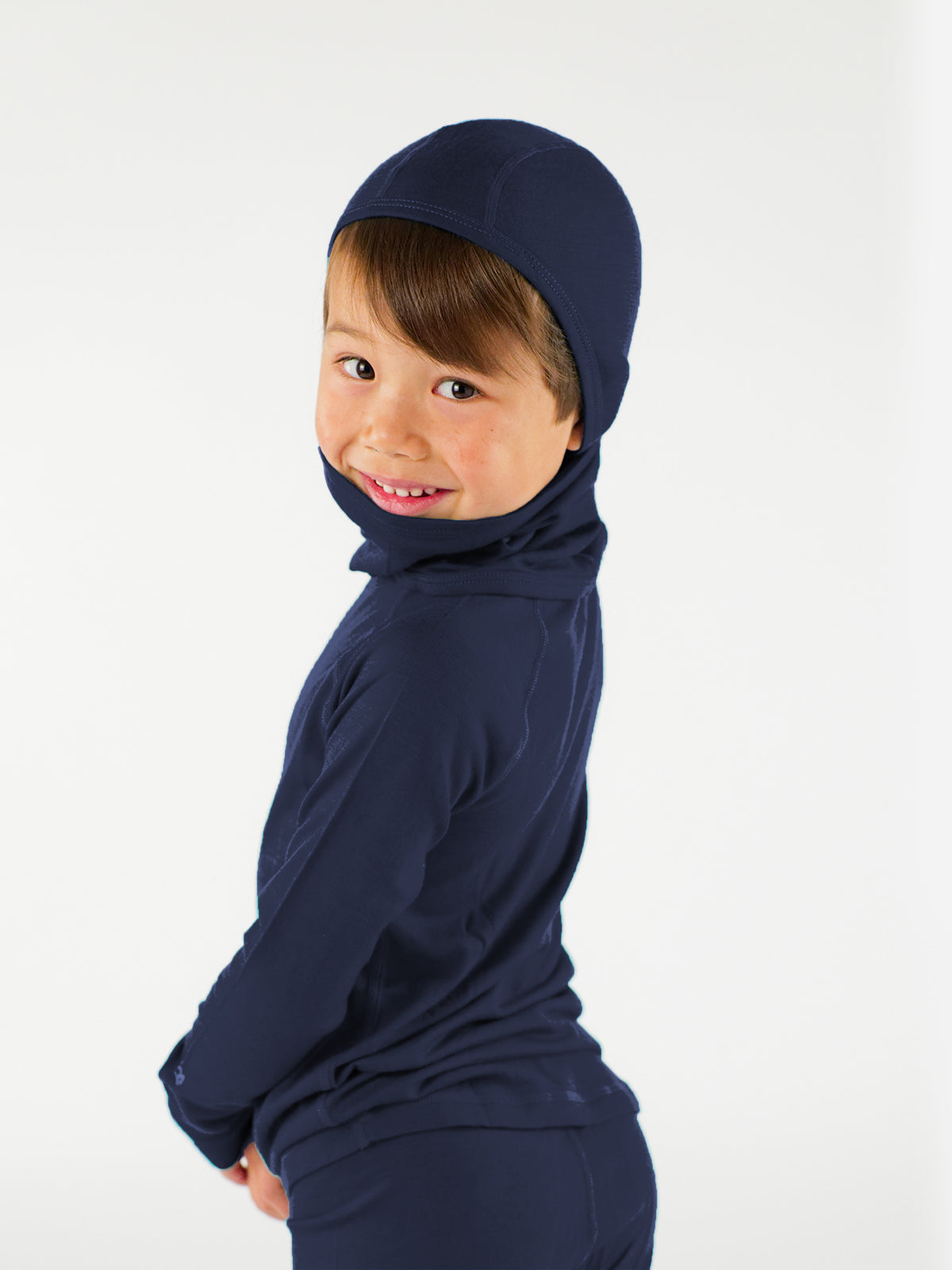 Merino Balaclava with Ponytail Hole – All Ages