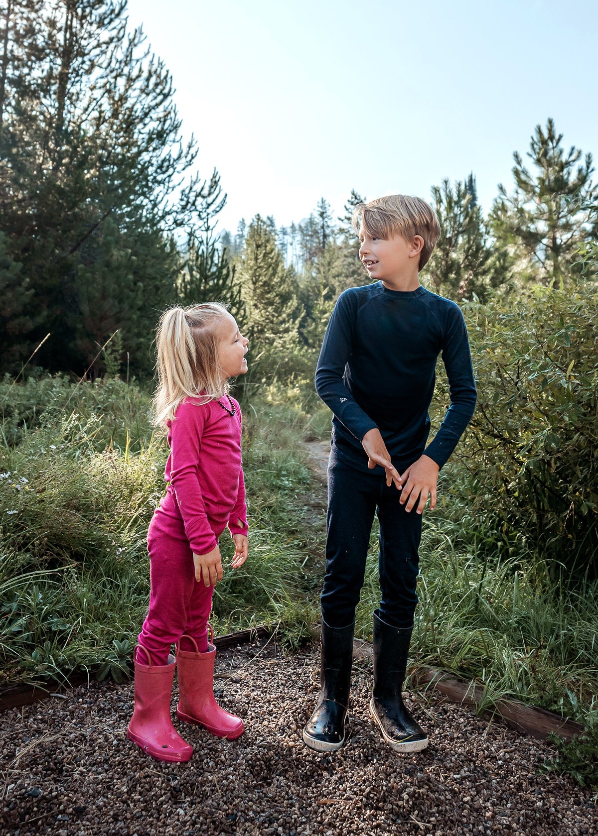 Kids Long Sleeve & Legging Set – 100% Merino Wool - Baselayer
