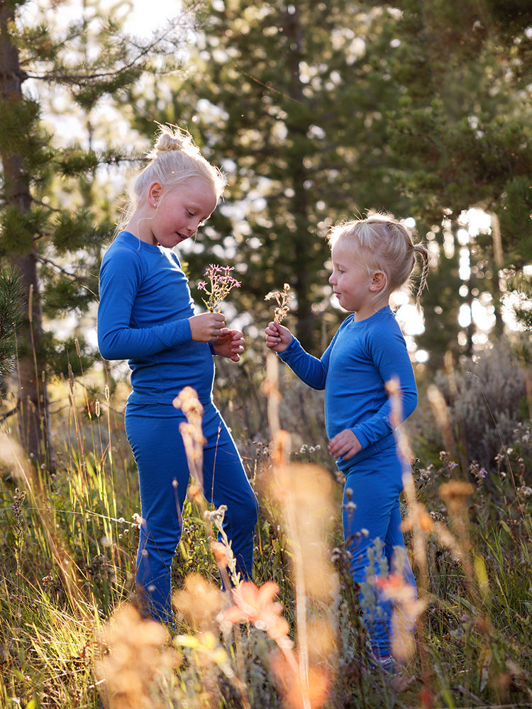 Kids Long Sleeve & Legging Set – 100% Merino Wool - Baselayer