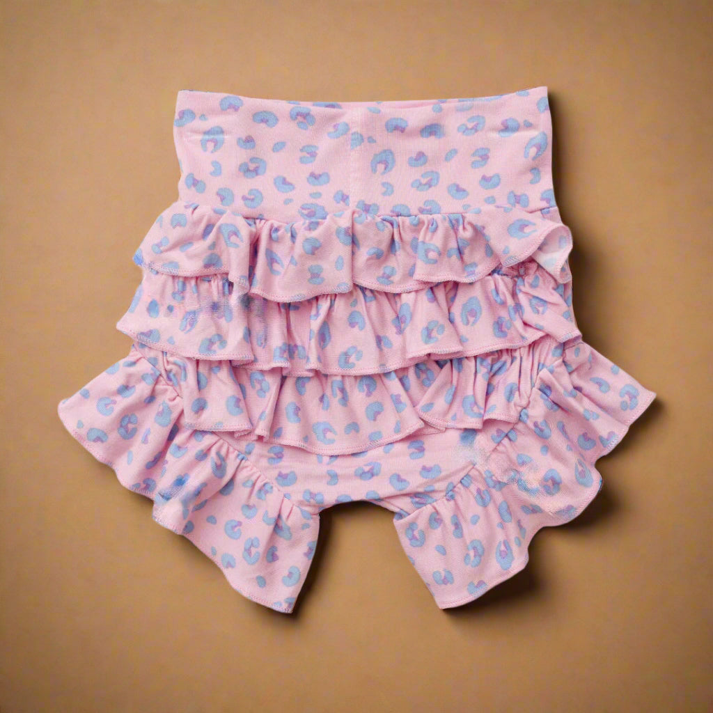 Lillian Leopard Bamboo Ruffle Bummies