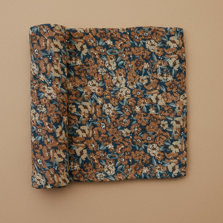 Venetian Floral Muslin Swaddle Blanket