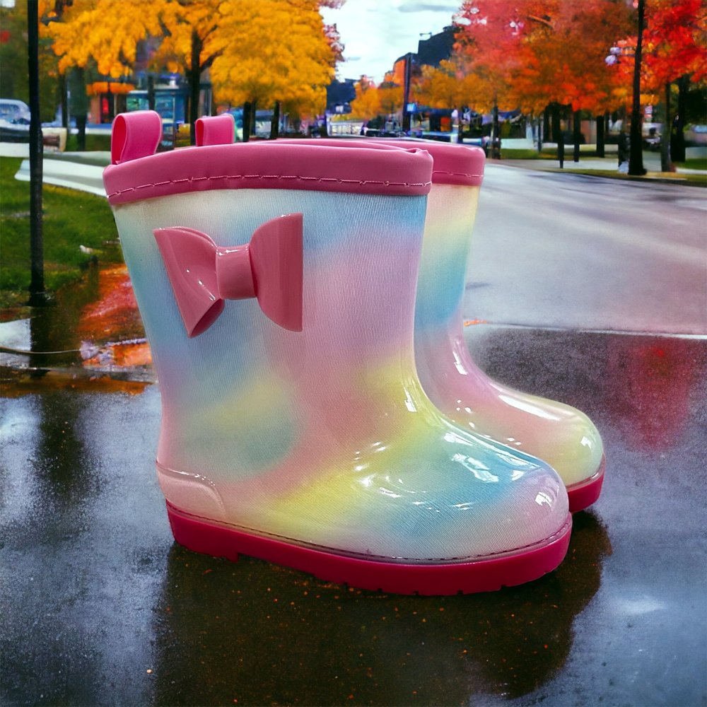 Toddler Barefoot rain boots- Wide Toe Box