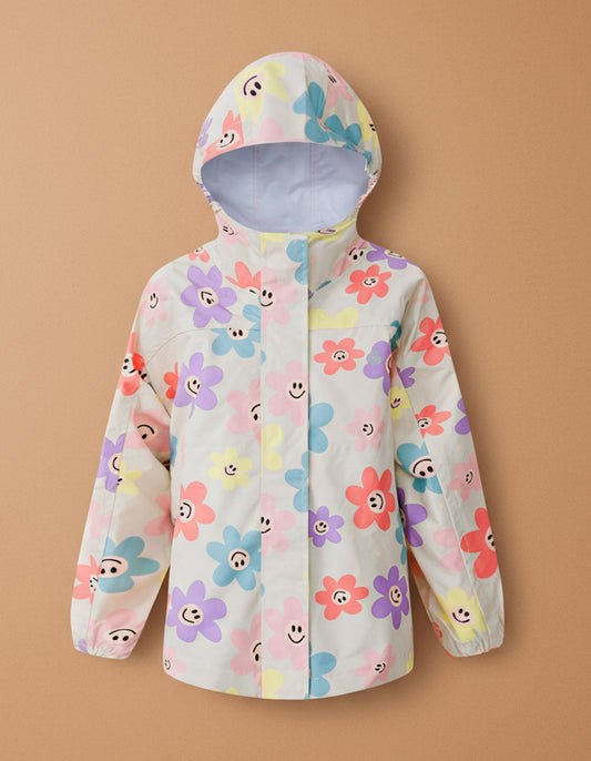10K Packaway Rainshell - Happy Daisy