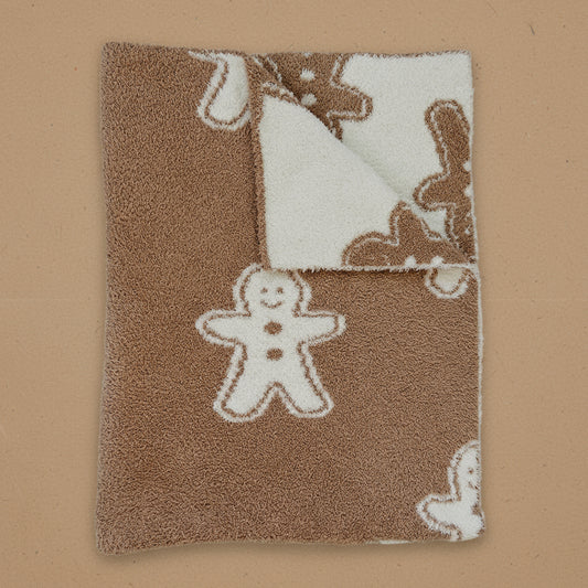 Gingerbread Plush Blanket