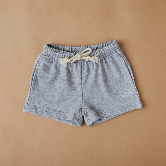 Grey Pocket Cotton Shorts