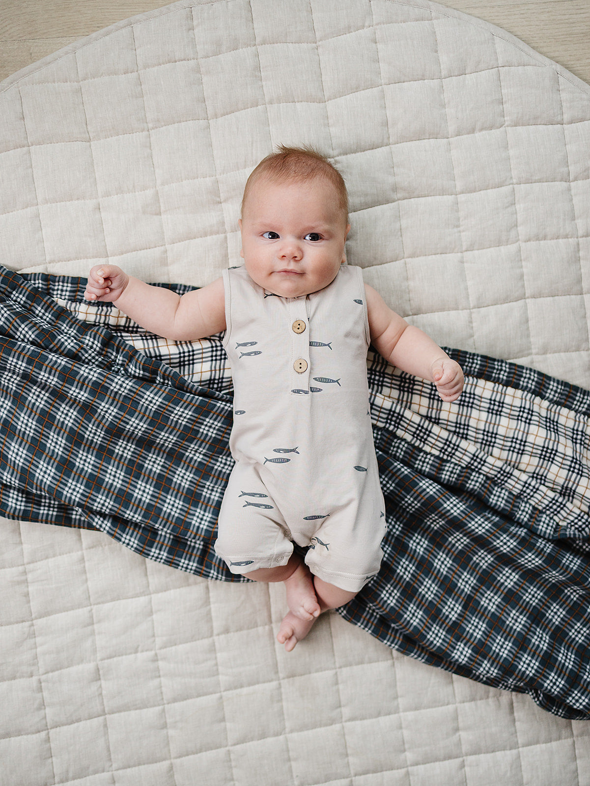 Fish Short Romper