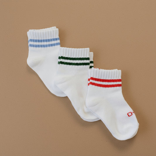 Crew Socks Striped 3 Pack