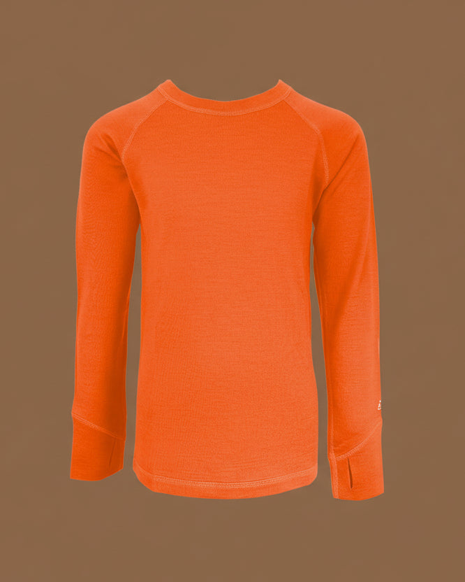 Kids Long Sleeve Merino Wool Baselayer