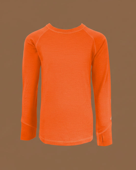 Kids Long Sleeve Merino Wool Baselayer