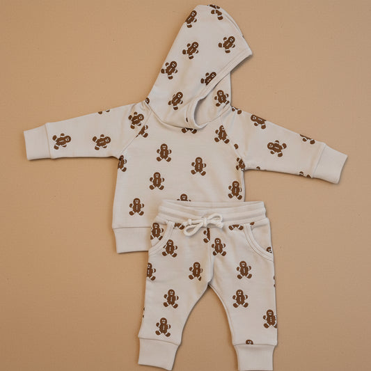 Gingerbread Hooded French Terry Set